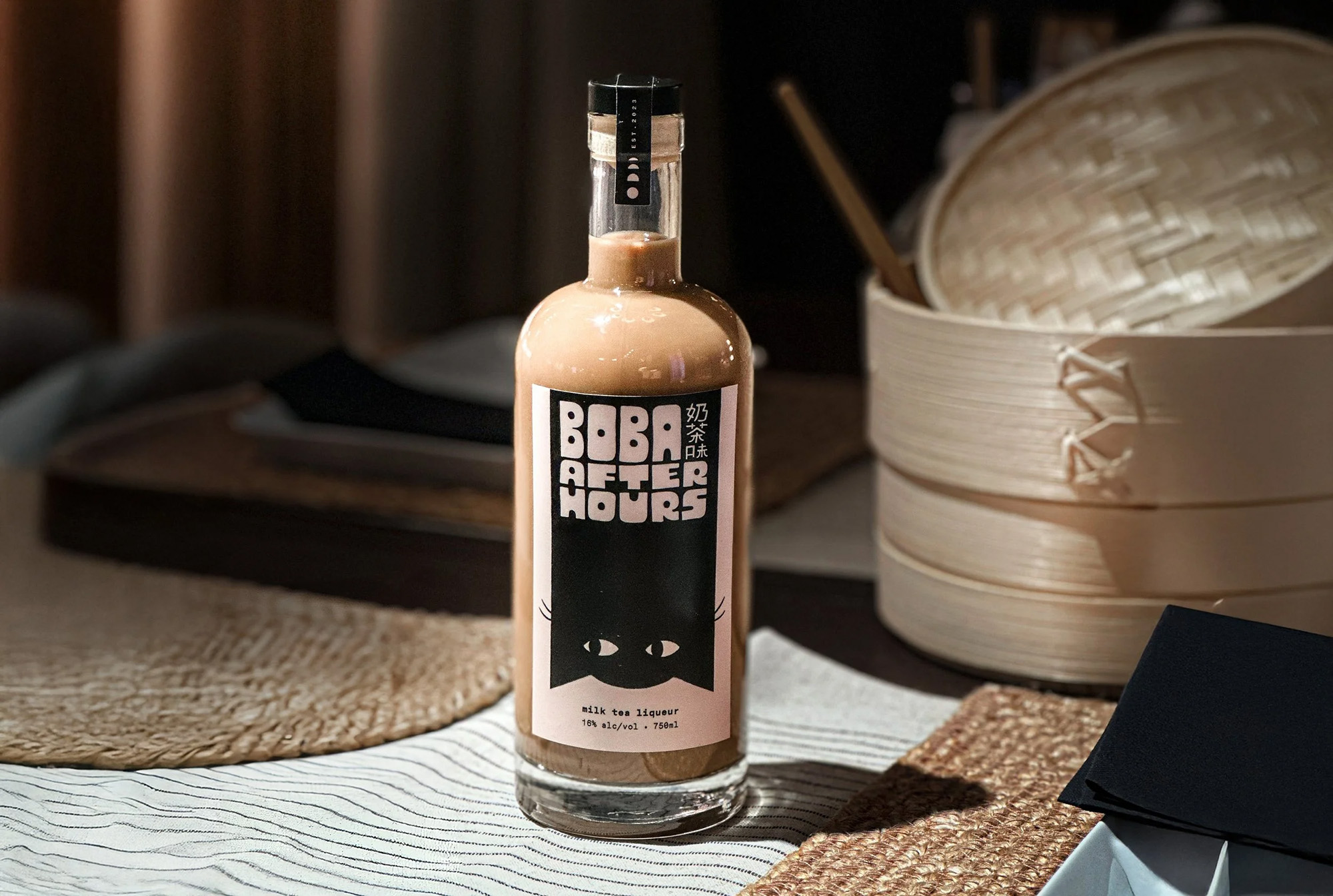 Boba After Hours liqueur branding