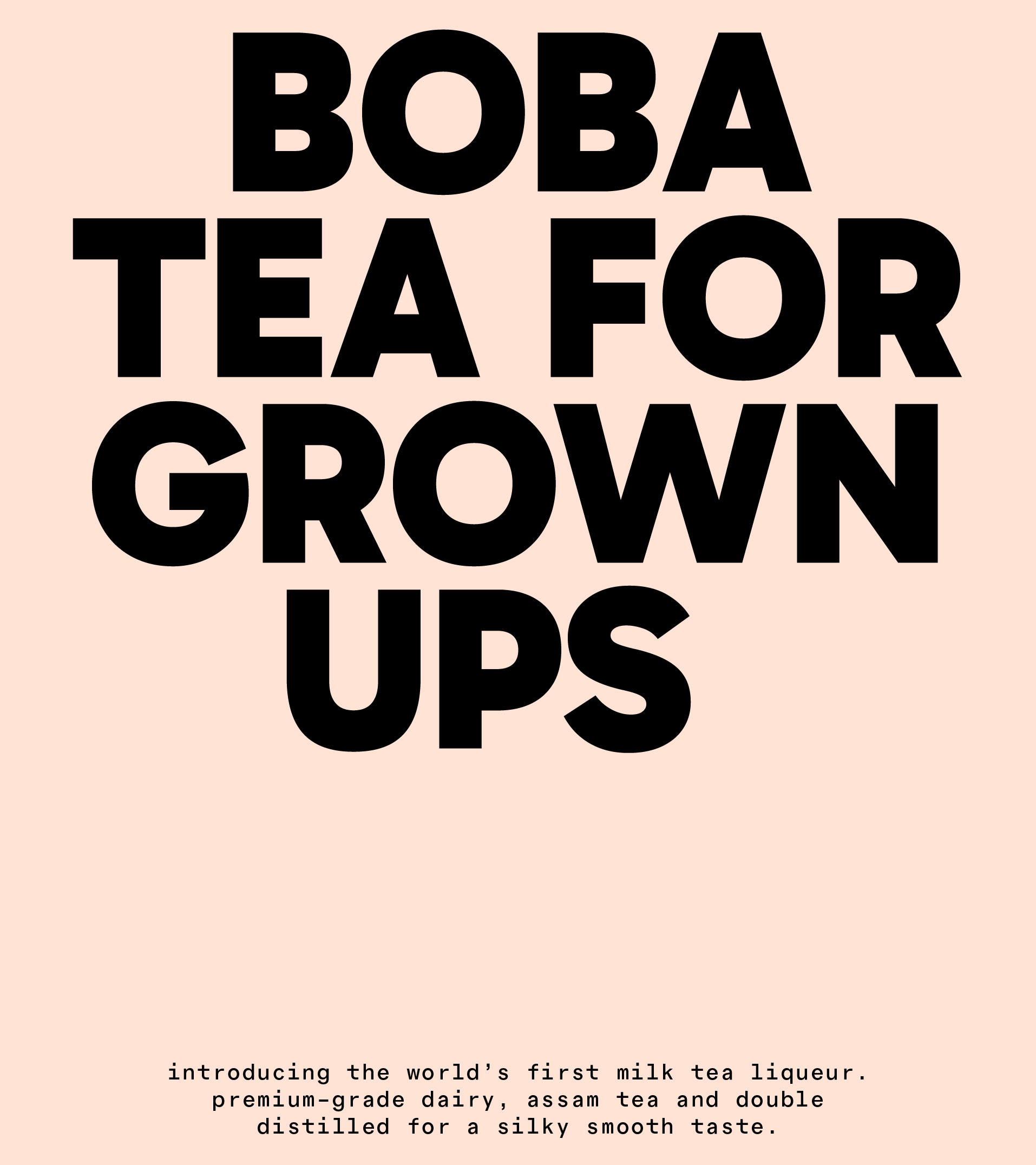 Boba After Hours typography