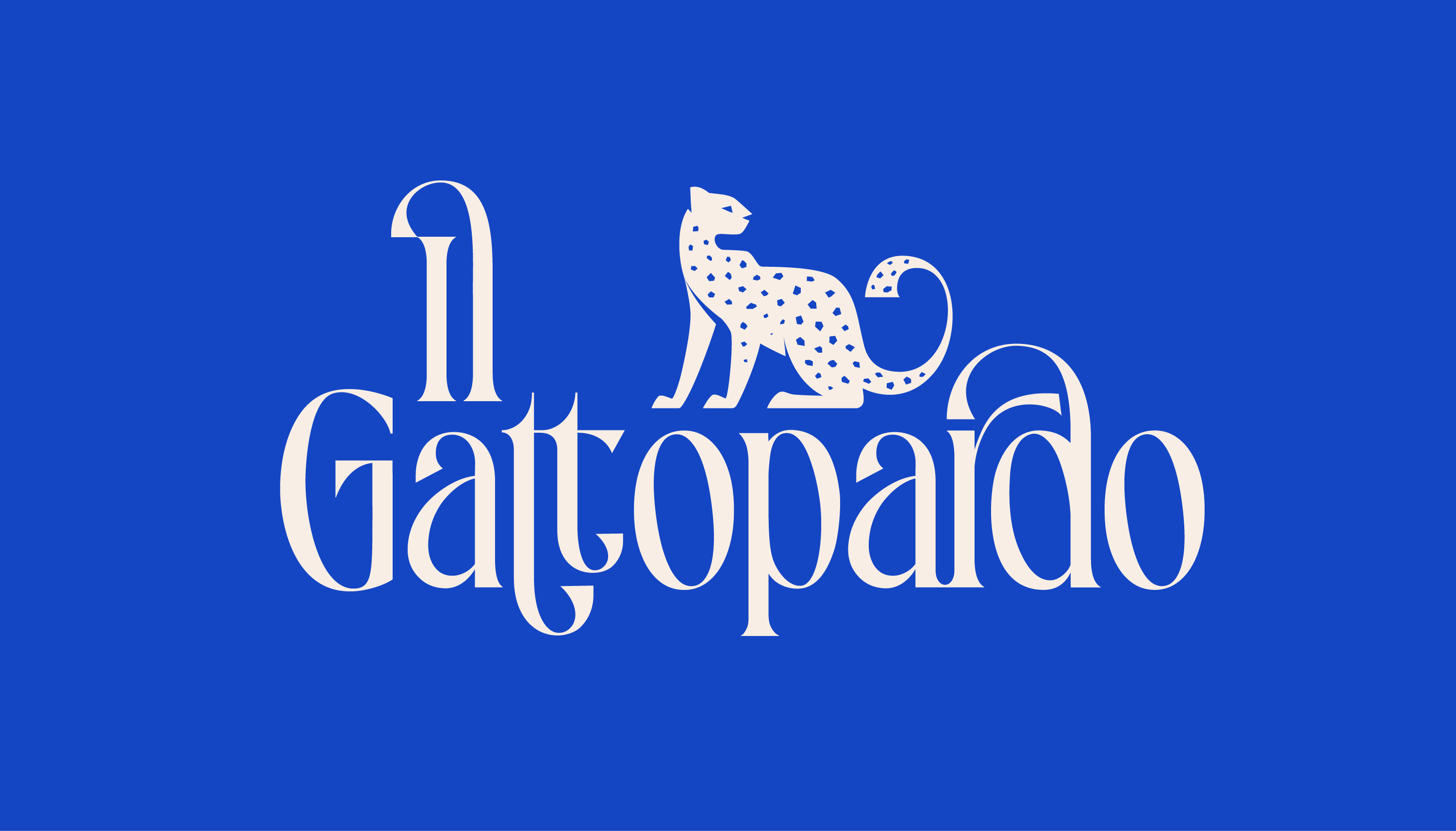 Il Gattopardo logo on blue